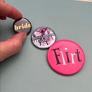 Bachelorette novelty pins